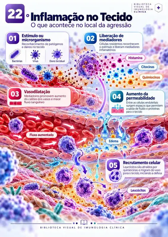 Inflamação no Tecido
