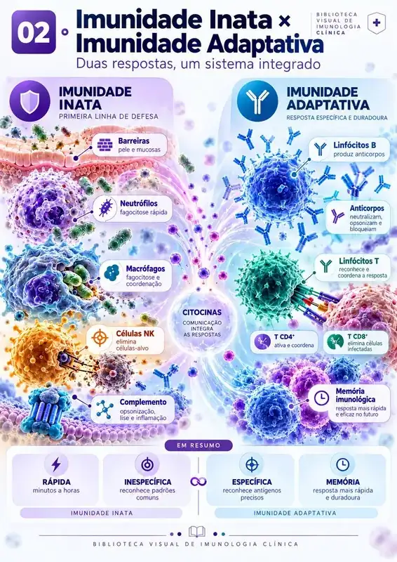 Imunidade Inata × Imunidade Adaptativa